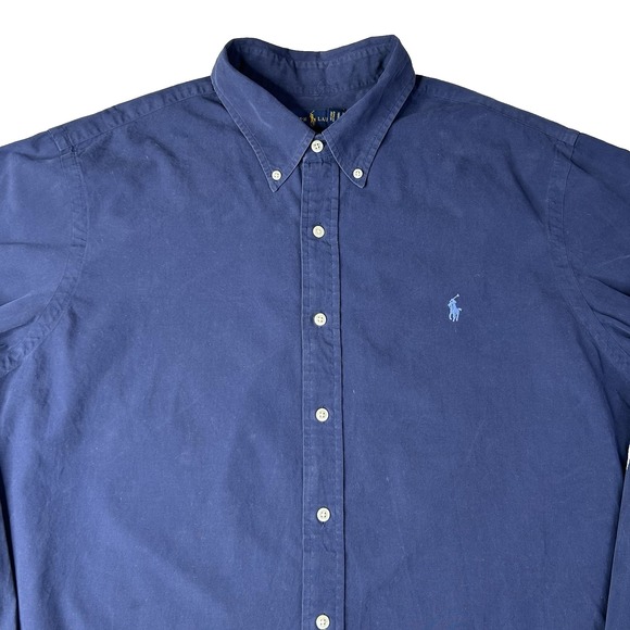 Ralph Lauren Other - Ralph Lauren Shirt Men's XXL 2XL Slim Fit Navy Blue Button Down Long Sleeve